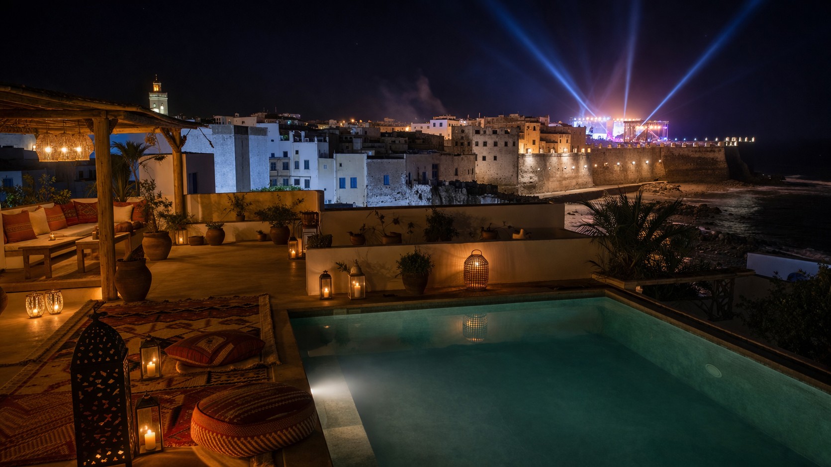 Villa privée avec piscine à Essaouira pendant le Festival Gnaoua 2026
